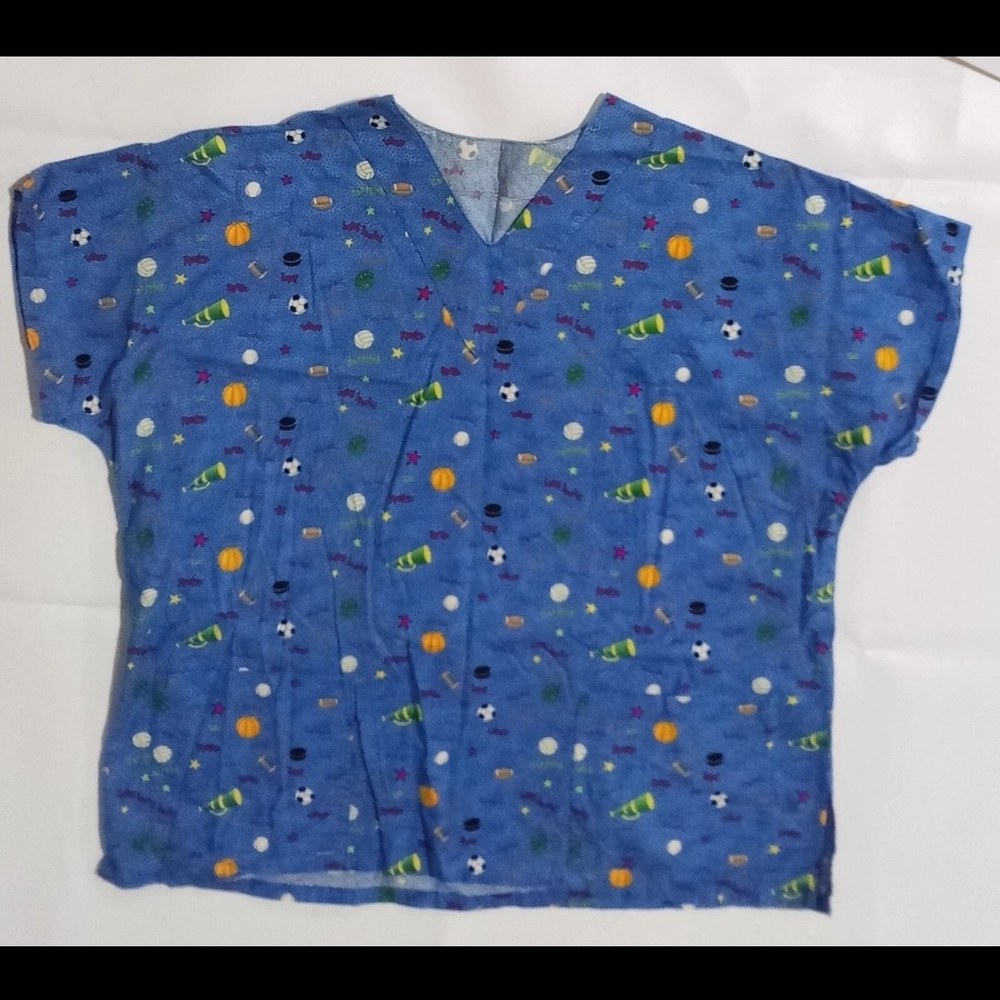 Blue Patterned Women's Top
